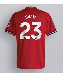 Günstige Manchester United Luke Shaw #23 Heimtrikot 2025-26 Kurzarm